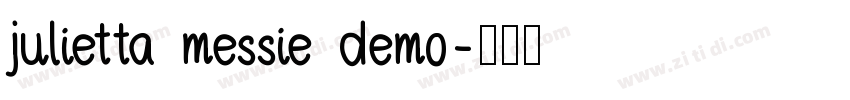 julietta messie demo字体转换